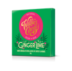 Willie's Cacao Ginger Lime chocolate packaging on a white background