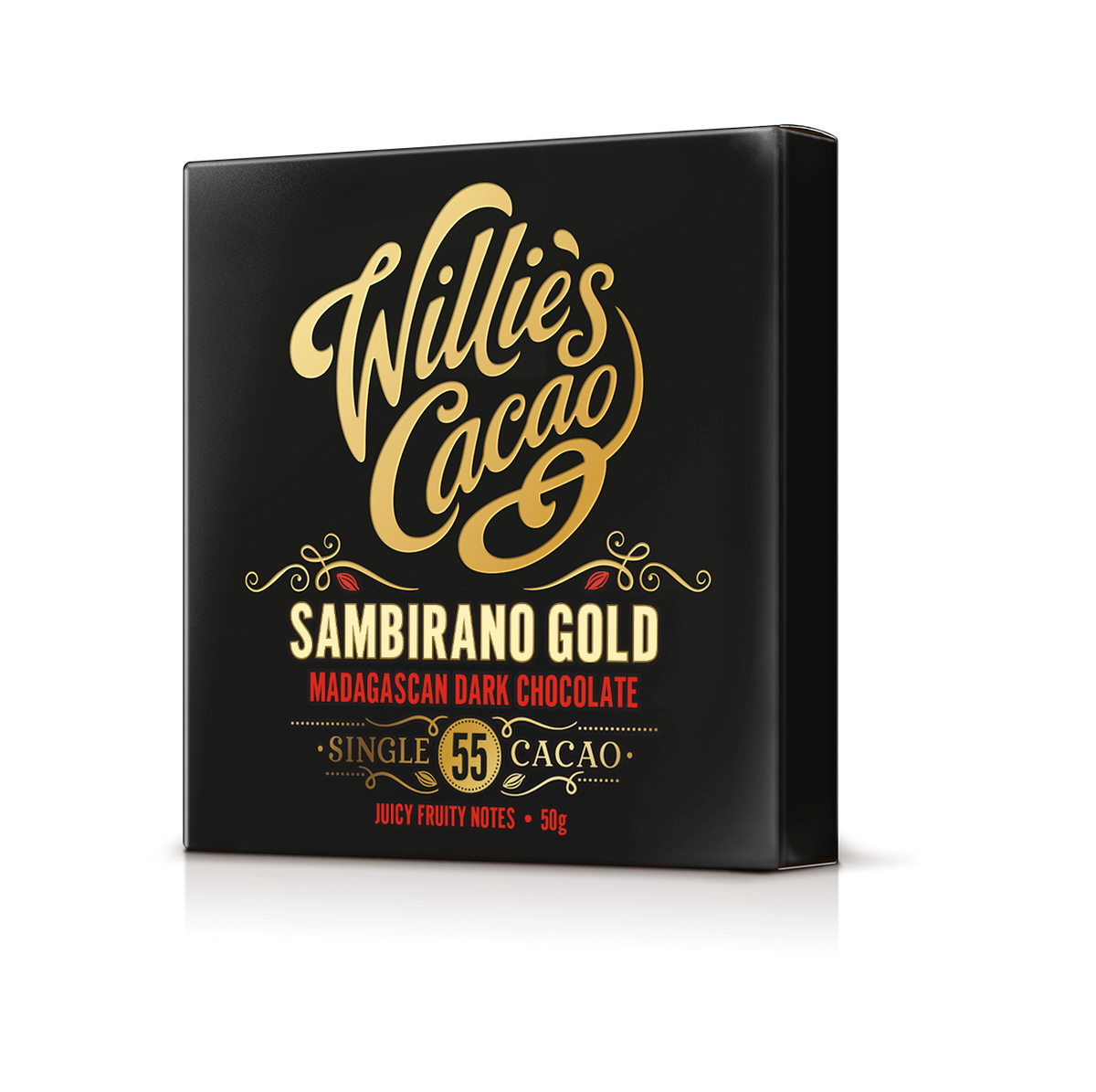 55% Dark Chocolate Bar – Single-Origin Sambirano Madagascar, Vegan | Willie's Cacao USA