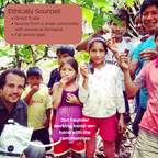 Cacao Adventures founder with local farming community in the High Amazon Peru cacao growing region, direct trade and ethically sourced