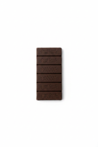 French Broad Chocolate 45% Malted Milk Chocolate bar unwrapped showing embossed French Broad Chocolate branding on white background