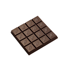 An unwrapped Willie's Cacao 70% Chulucanas Dark Chocolate bar on white marble background