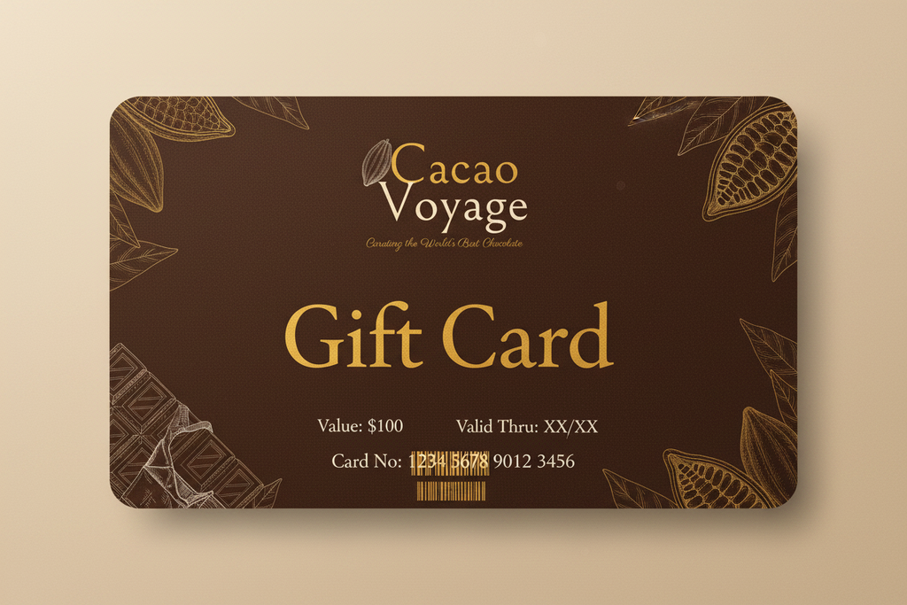 Cacao Voyage Gift Card Design