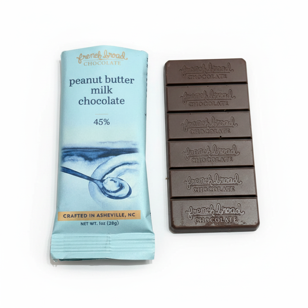French Broad Peanut Butter Milk Chocolate - Clean White