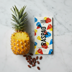 RASPAO Pineapple White Chocolate – Marble with Cacao Beans & Pineapple